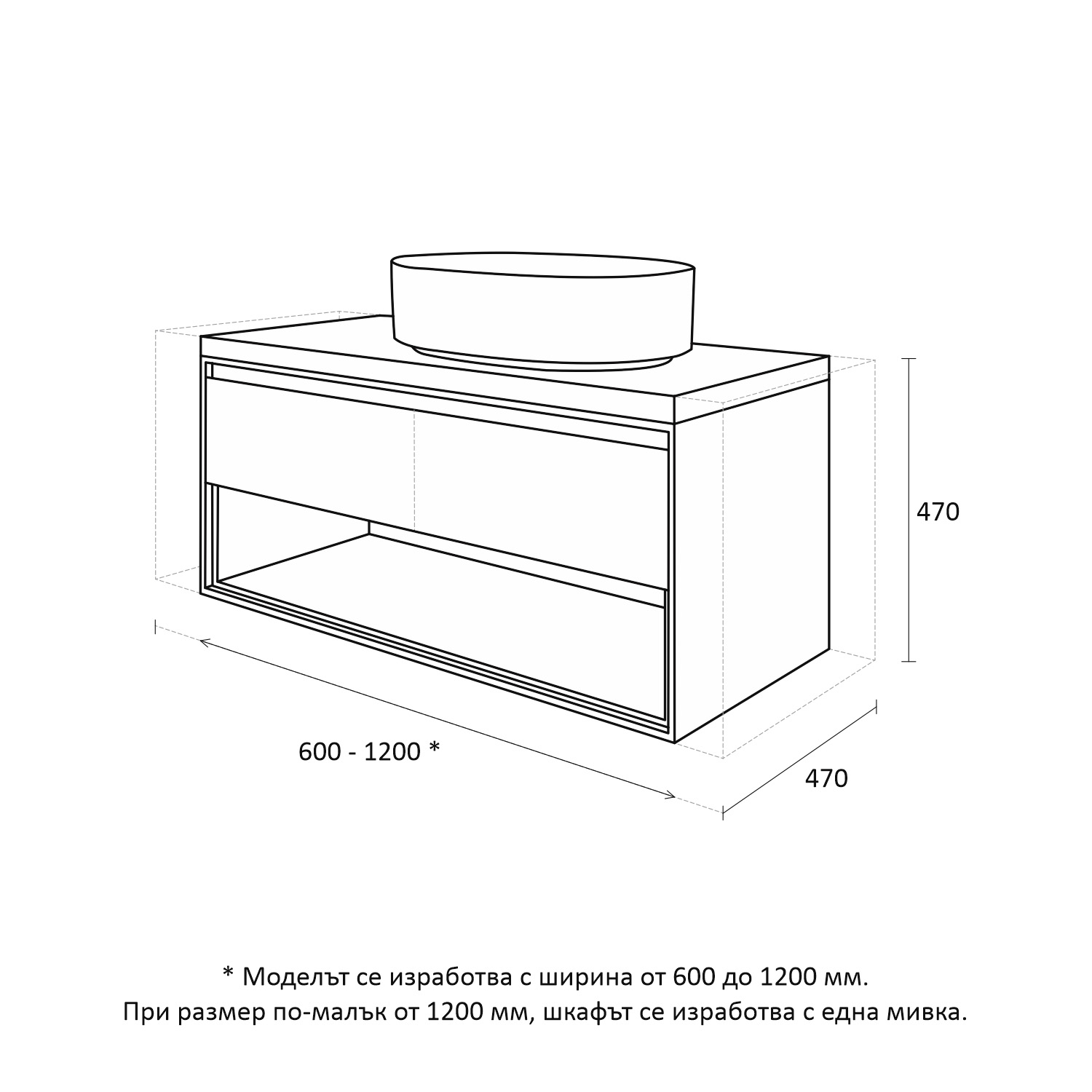 Комплект шкафове за баня Кейптаун