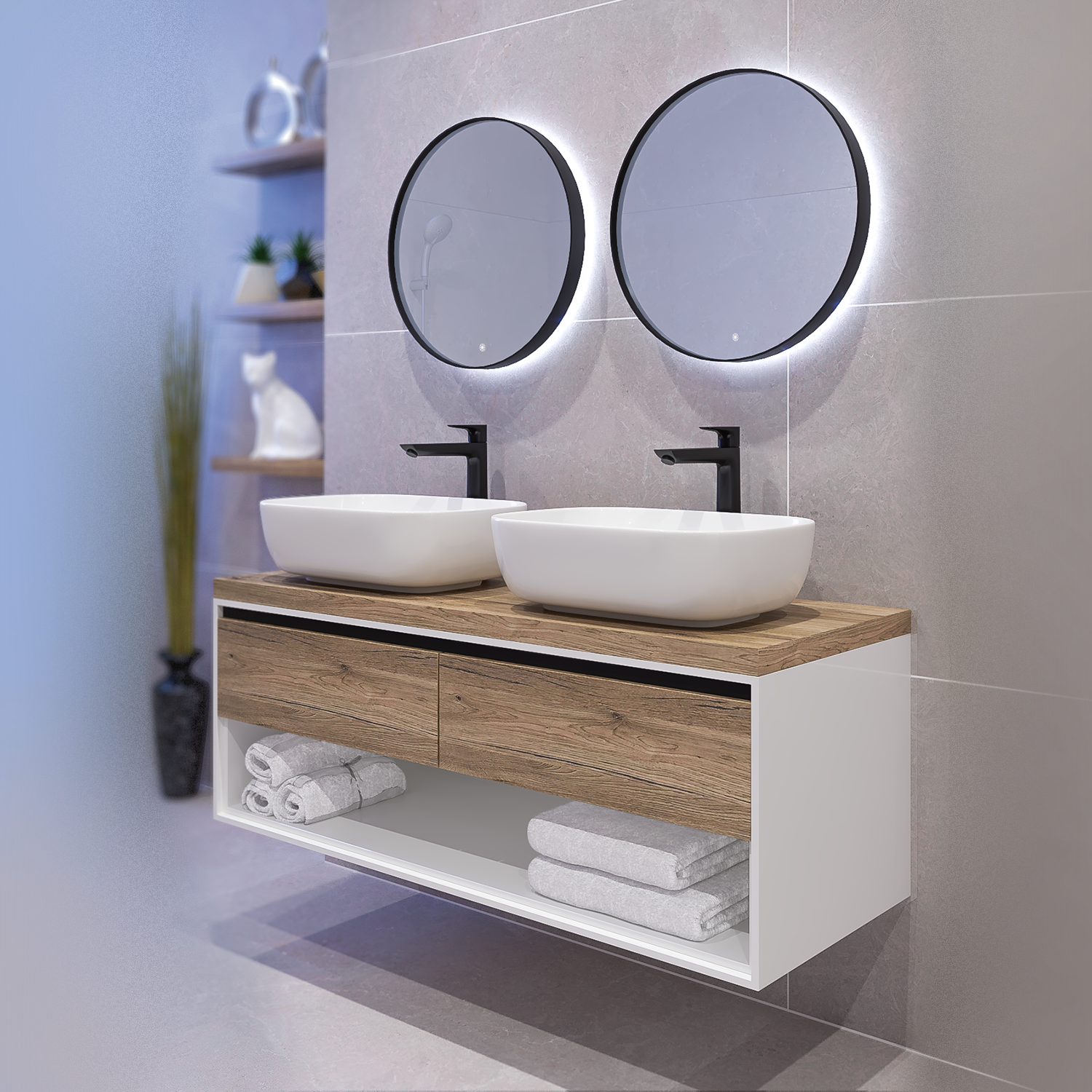 Комплект шкафове за баня Кейптаун