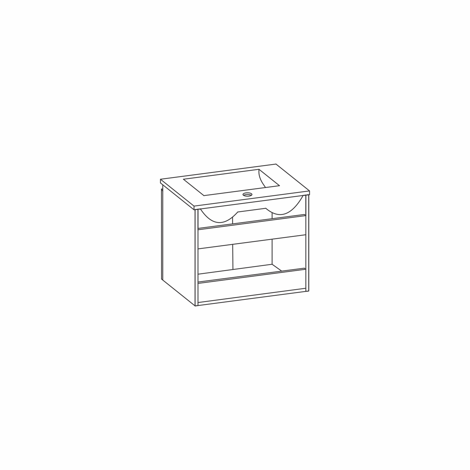 Комплект шкафове за баня Ели