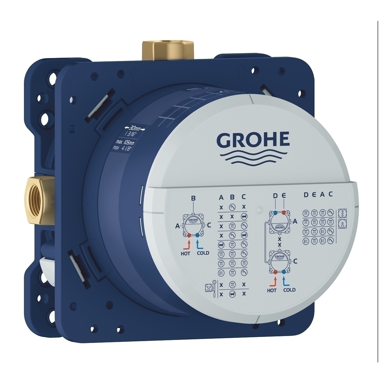 Универсално тяло за вграждане на смесител Grohe Rapido SmartBox