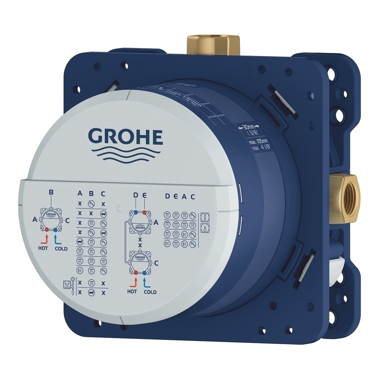 Универсално тяло за вграждане на смесител Grohe Rapido SmartBox