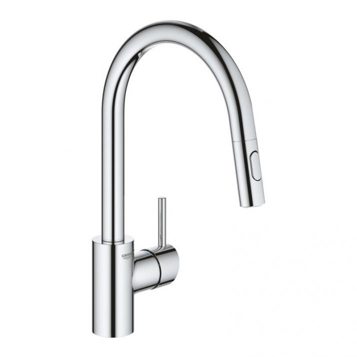 Кухненски смесител Grohe Concetto с висок въртящ се издърпващ чучур
