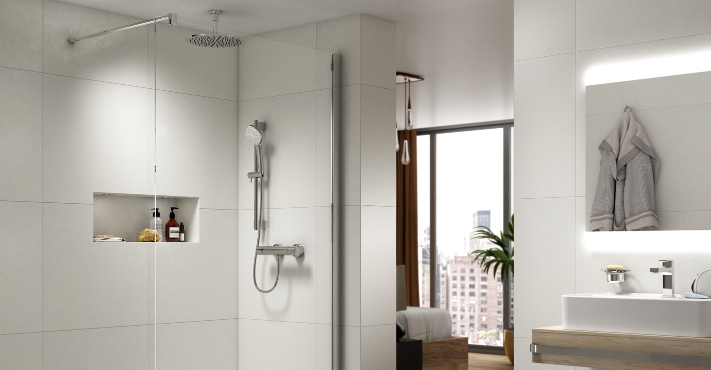 Ръчен душ тръбно окачване Idealrain Evo Jet Diamond