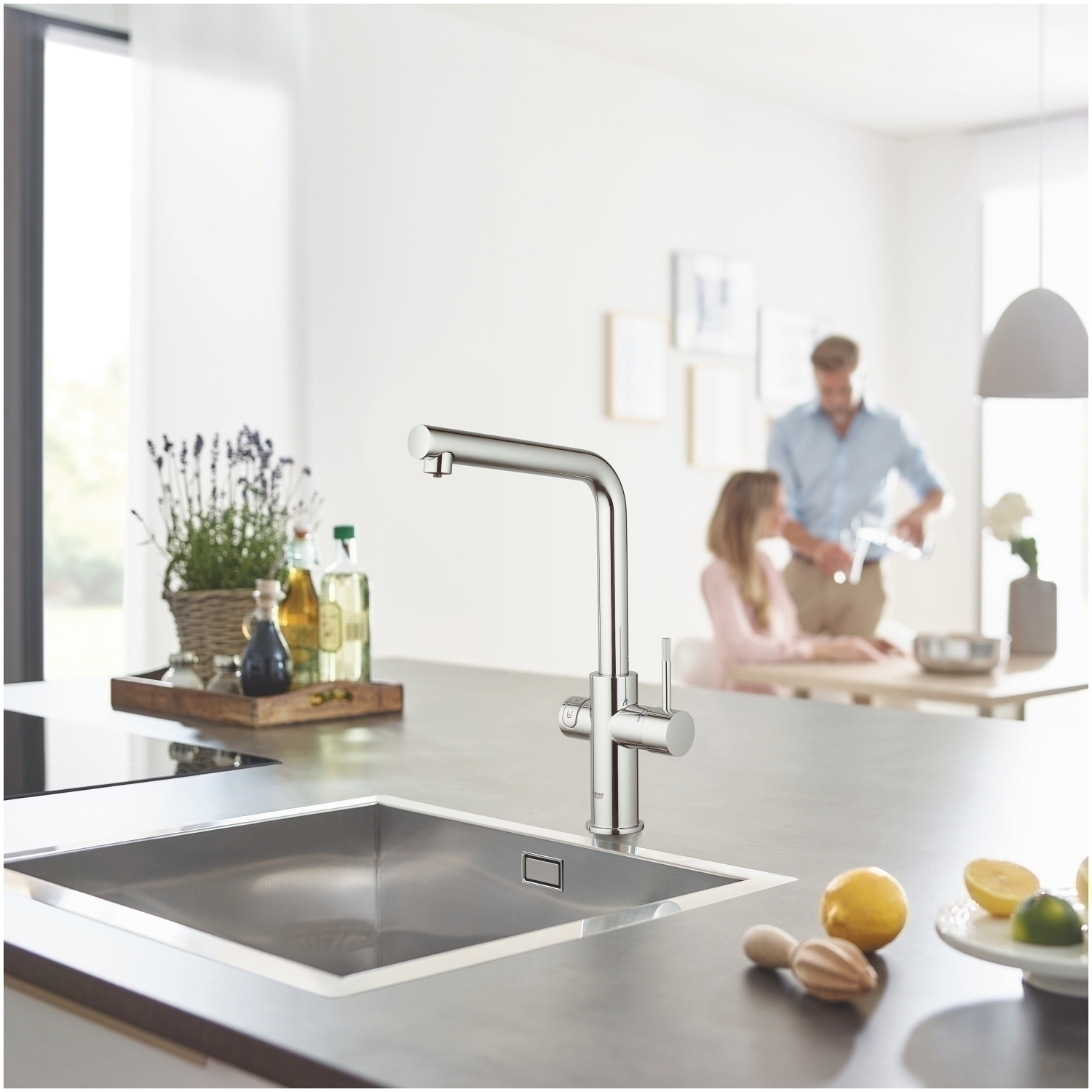 Кухненски Смесител Със Система За Охладена И Газирана Вода Grohe Blue Home