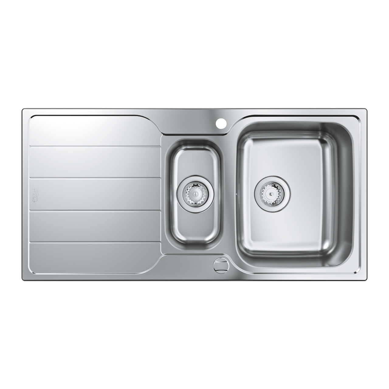 Кухненска мивка Grohe K500 от неръждаема стомана с отцедник