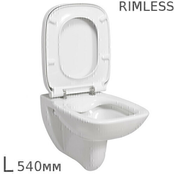 Окачена тоалетна чиния Debba Square Rimless
